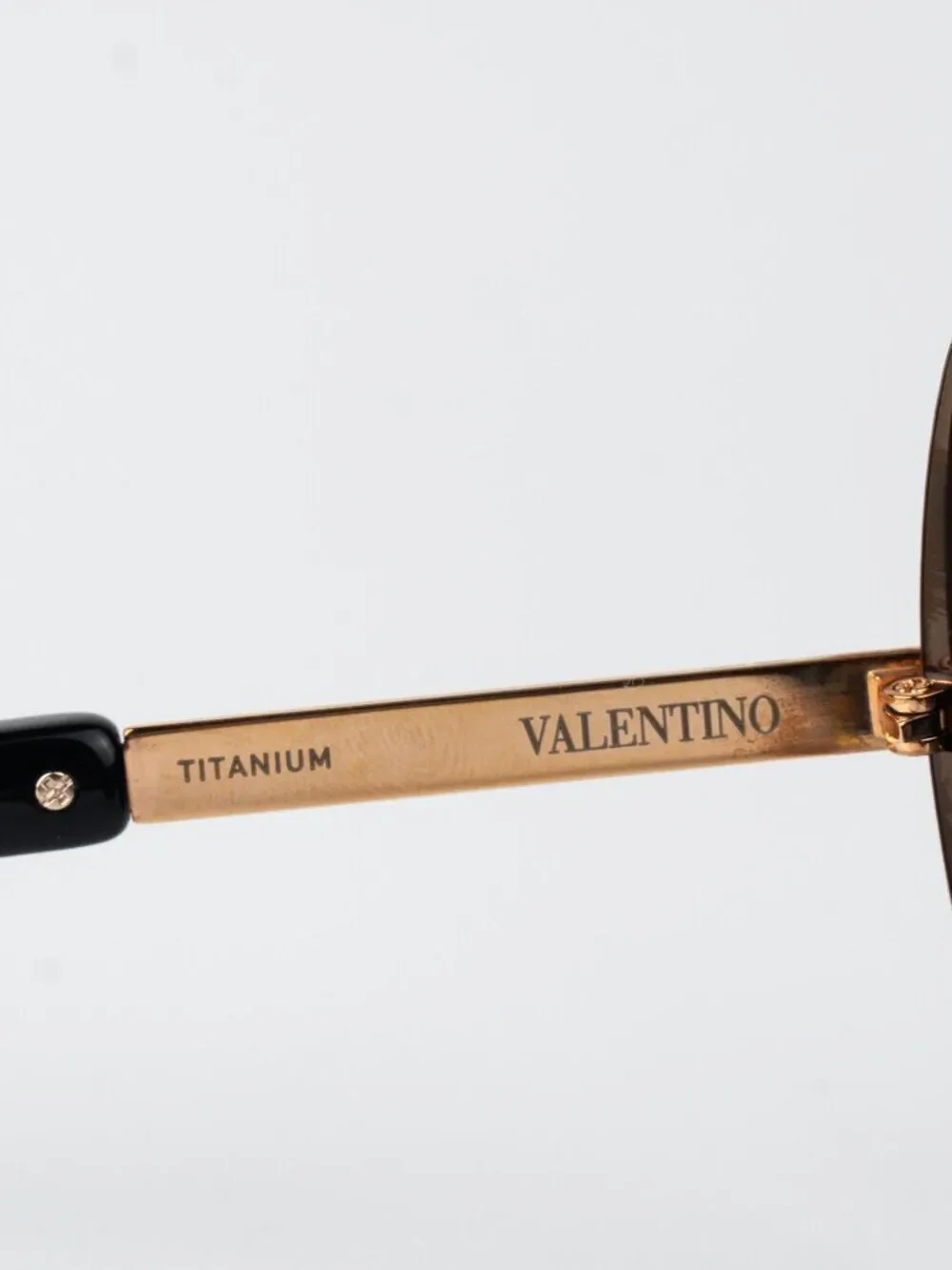 Valentino Men Sunglasses Titanium Gold Grey Mask V-ROMASK VLS-120A 146